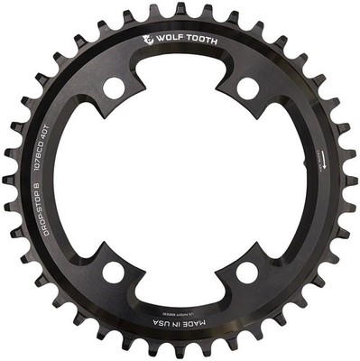 Wolf Tooth 107 BCD Chainring - 42t, Compatible with SRAM 107 BCD, Drop-Stop B, 4