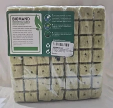 VIVOSUN 1" Rockwool Cubes,4 Sheets of 196 Plugs,for Rooting, Cuttings, Plants