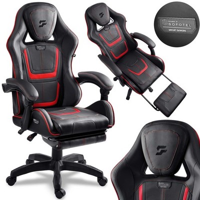 Gaming-Drehstuhl Specter Sofotel, Kübelsitz, Fußstütze, Spielerstuhl