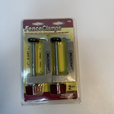 Milescraft Universal Fence Clamps 2-Pack Model 4009 Woodworking New In Boox Wood