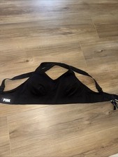 Victoria's Secret PINK ULTIMATE LIGHTLY LINED SPORTS BRA, Size M Black ADJ. Nice