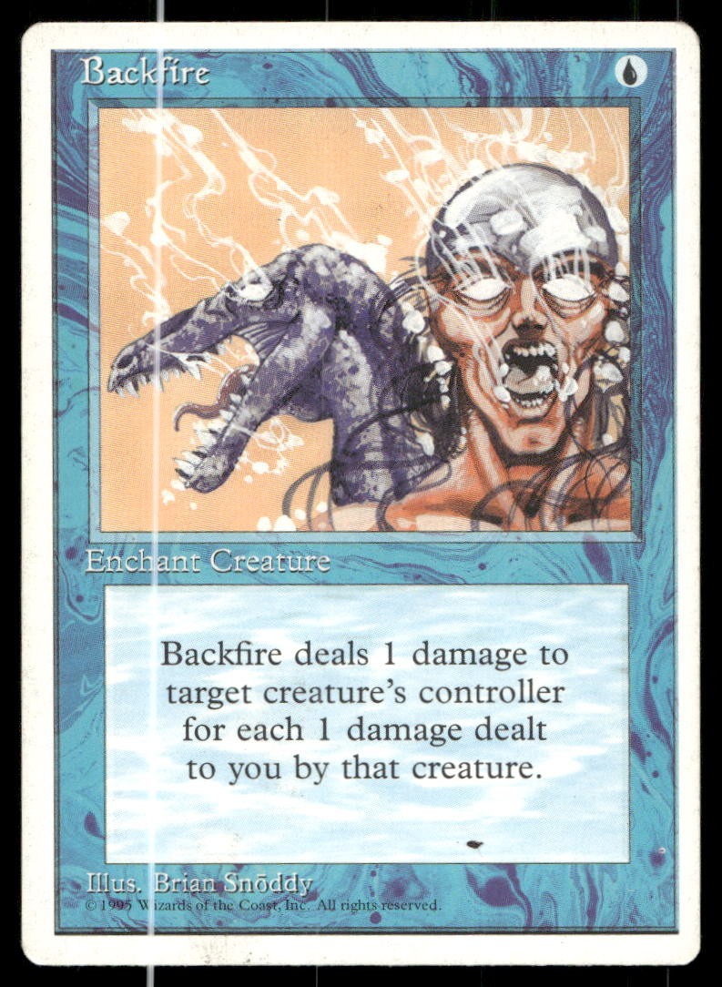 Backfire Uncommon Fourth Edition MTG Near Mint