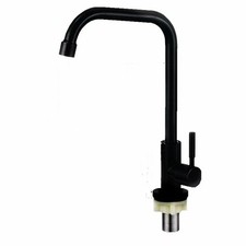 Stainless Steel Kitchen Faucet Cold Sink Deck Mounted Single Lever Hole Tap