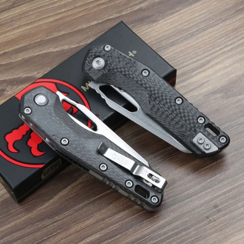 Msi Ram Lok Carbon Fiber Large Safe Axis Lock Pocket Folding Tactical EDC Knife - Image 4 of 4