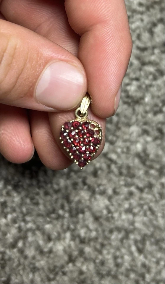 Ruby Necklace Pendent With 14 Karat Gold - Image 3 of 4