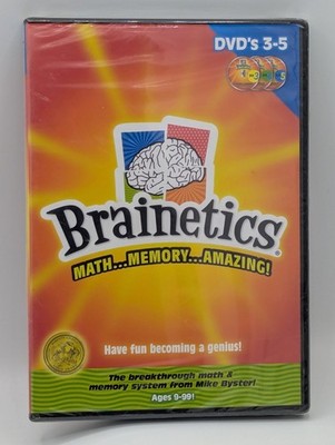 Brainetics: DVDs 3-5: Math, Memory, Amazing! (DVD, 3-Disc Set) New/Sealed