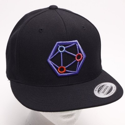 NEW XYO Network Logo Snapback Ball Cap Hat by Yupoong Solid Black