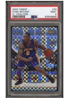 2005 FINEST X-FRACTOR #33 KOBE BRYANT /229 PSA 9