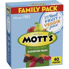Assorted Fruit Flavored Snacks, Gluten-Free, Family Pack, 40 Count, 32 oz