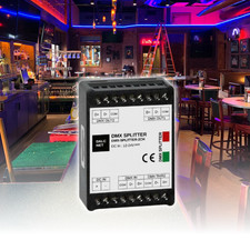 2 Channel DMX RDM Splitter Lighting Signal Booster Isolated Output 12V 24V DC