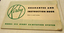 VTG Kirby Guarantee Instruction Book Model 51...