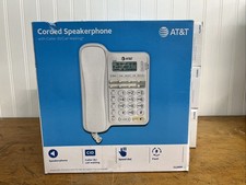 AT T CL2909 Corded Speakerphone with Caller ID  Call Waiting, White, New in Box