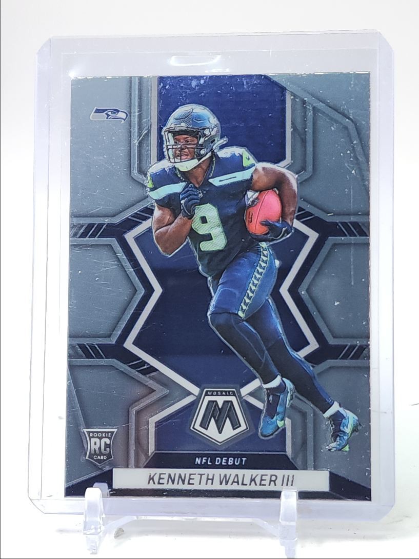 KENNETH WALKER III 2022 MOSAIC FOOTBALL ROOKIE NFL DEBUT #284 RC Q5818