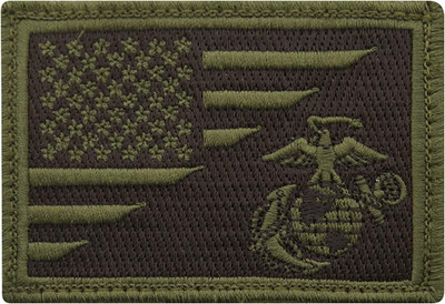 : Us Flag/Usmc Eagle, Globe and Anchor Morale Patch