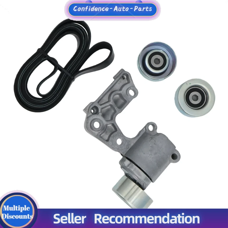 Drive Belt Tensioner Idler Pulley Kit for 05-12 Avalon Camry Lexus ES350 3.5 V6 - Image 4 of 4