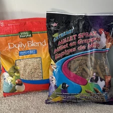 Wild Harvest Daily Blend Parakeet Food 5lb And Millets Spray