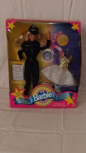 Vintage Mattel Barbie Police Officer Limited Edition Career Blonde Blue Eyes 19…