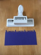 Martha Stewart Border Paper Punch Edge Continuous CHEERS Celebrate New Year Hat