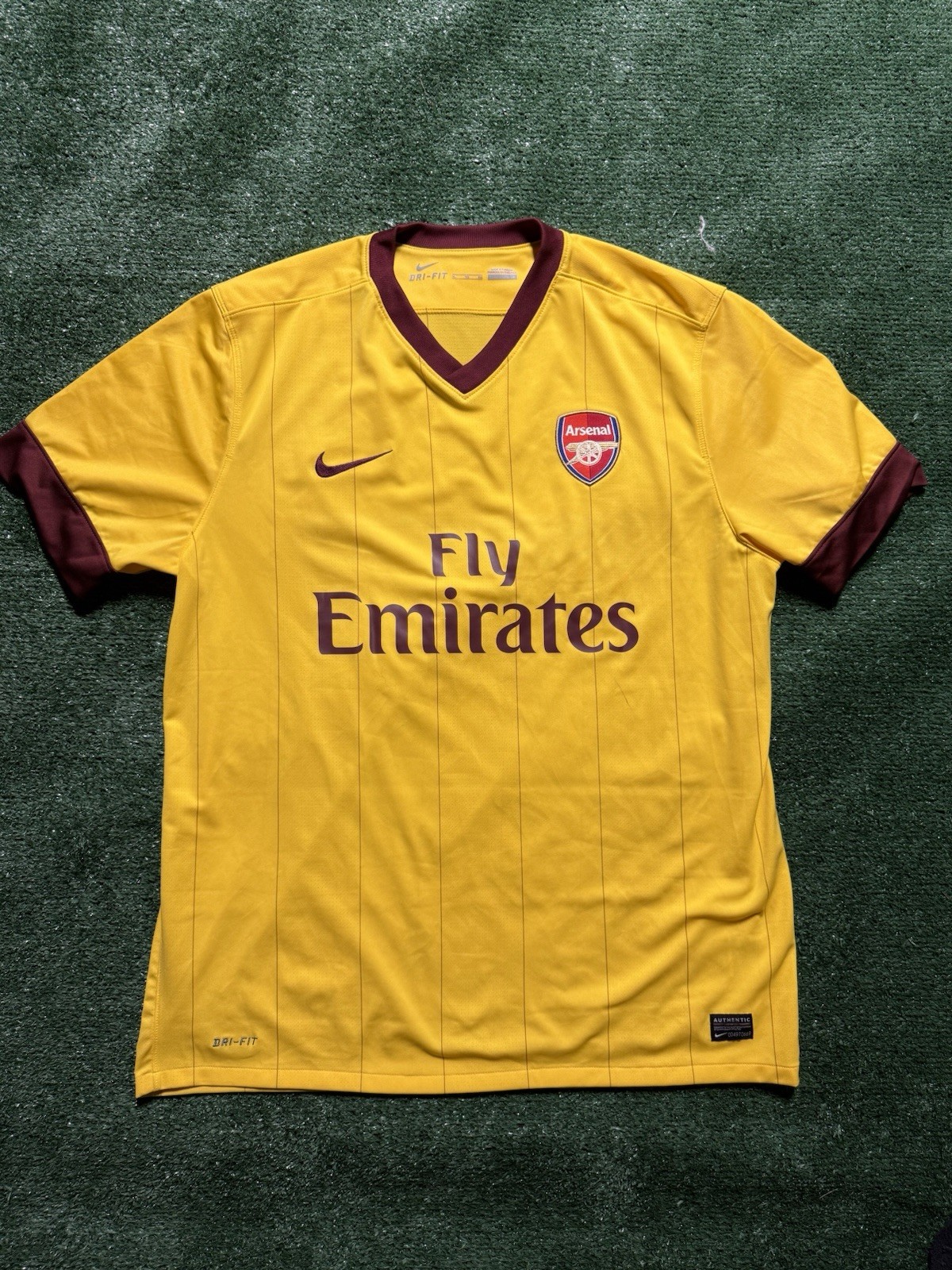 Arsenal London Away Jersey Kit 2010 2011 Size Xl Nike Soccer Vintage Authentic