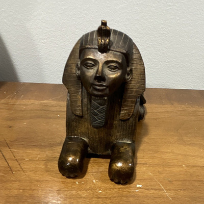 Egyptian Sphinx Pharaoh Figurine Statue Approx. 6 in L x 4 in T