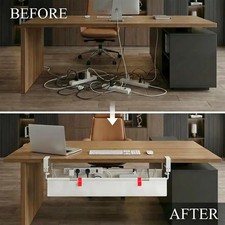 Under Desk Cable Management Tray   36  Cord Organizer Kit
