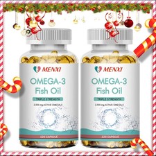 Omega-3 2500mg Softgels   1300mg EPA, 1200mg DHA, Fish Oil 3600mg 3x Strength