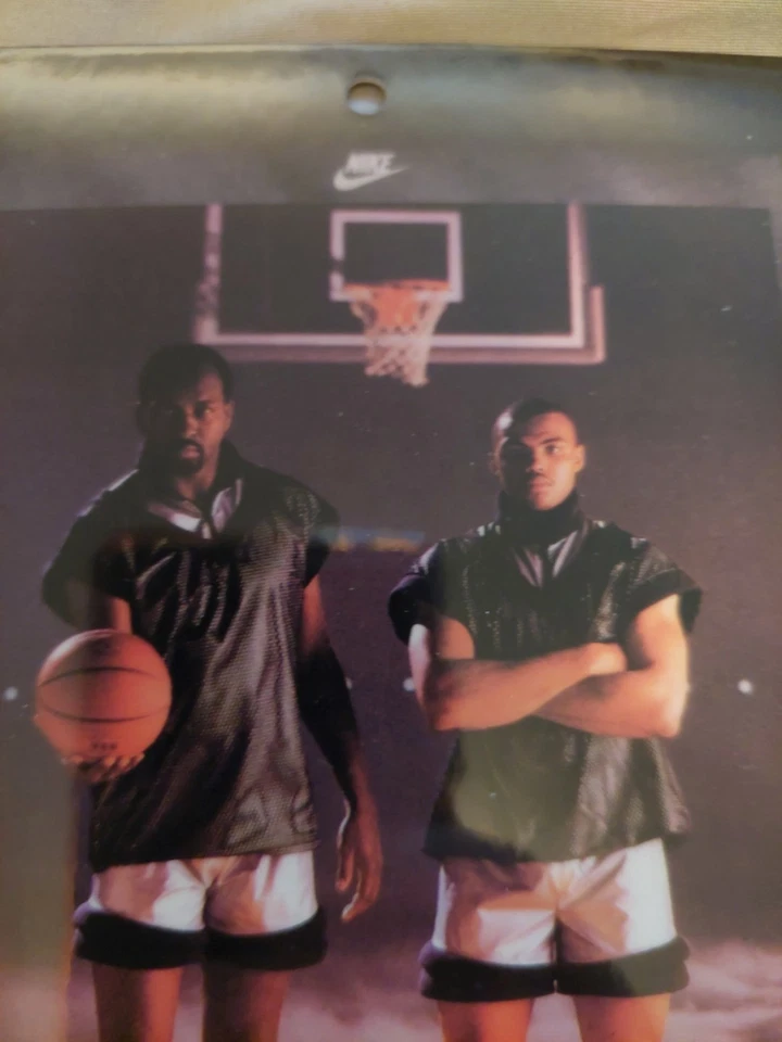 Vintage Nike Poster Card Moses Malone And Charles Barkley  - Image 3 of 4