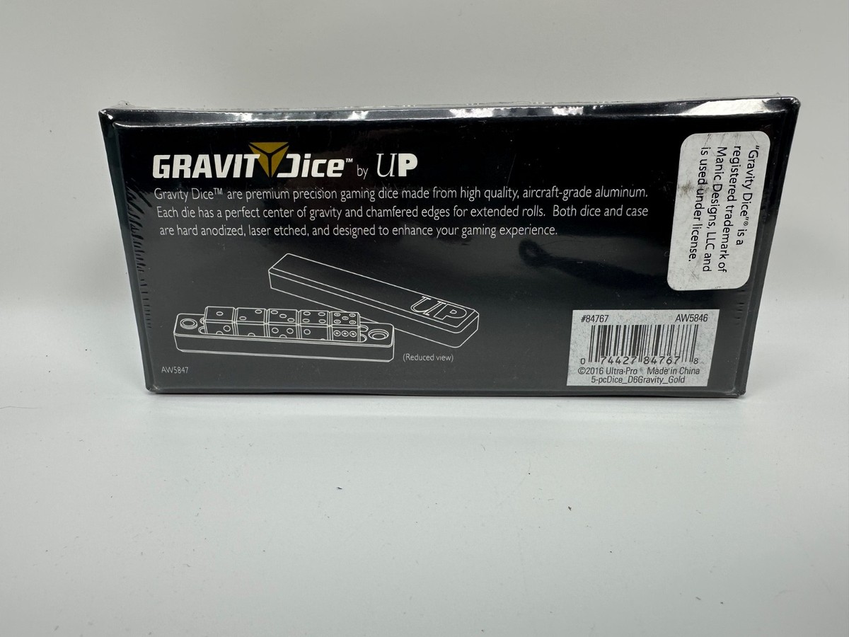 Gravity Dice Precision D6 5pc Dice Set - GOLD | eBay