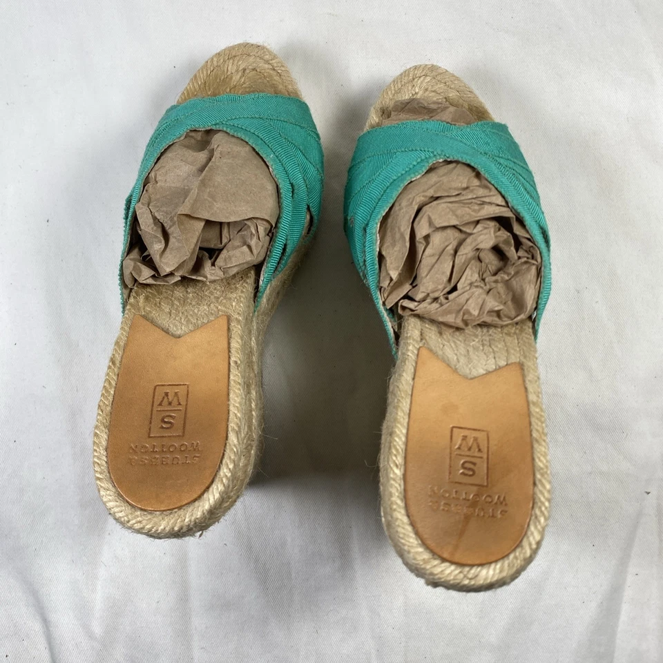 Alpargatas Stubbs & Wootton “Grace” Cinta Aqua Grosgrain Talla 37 - EE. UU. 6 Foto 4 de 4