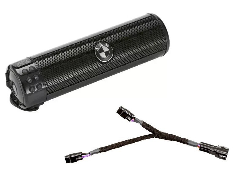 BMW Motorrad Genuine K34 R18 Bluetooth Sound Bar Speaker Black SET