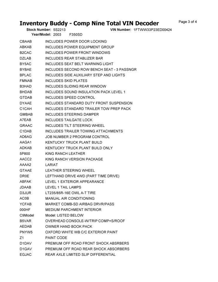 Front Axle 4 Wheel ABS DRW 4.10 Ratio Fits 01-04 FORD F350SD PICKUP 6803451 Foto 3 de 4