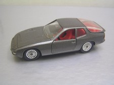 Solido 1051 Porsche 924 gray with red interior made in France 1/43 scale EXC-NM