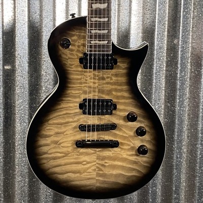 ESP LTD EC-1000T CMT Quilt Top Charcoal Burst Guitar #1789 Used