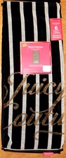 JUICY COUTURE Los Angeles CA  OVERSIZED 40"X72" BEACH TOWEL STRIPE NEW AUTHENTIC