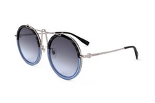 Trussardi STR3004 C01 UP GREY BLACK STRIPE BLUE 55/22/145 Women's Sunglasses