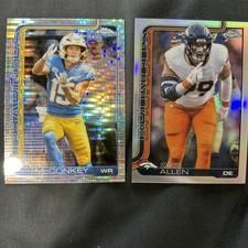 Ladd McConkey Topps Chrome 2025 Zach Allen Refractor 