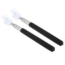 2 x Telescopic Teachers Finger Pointer Stick White Finger