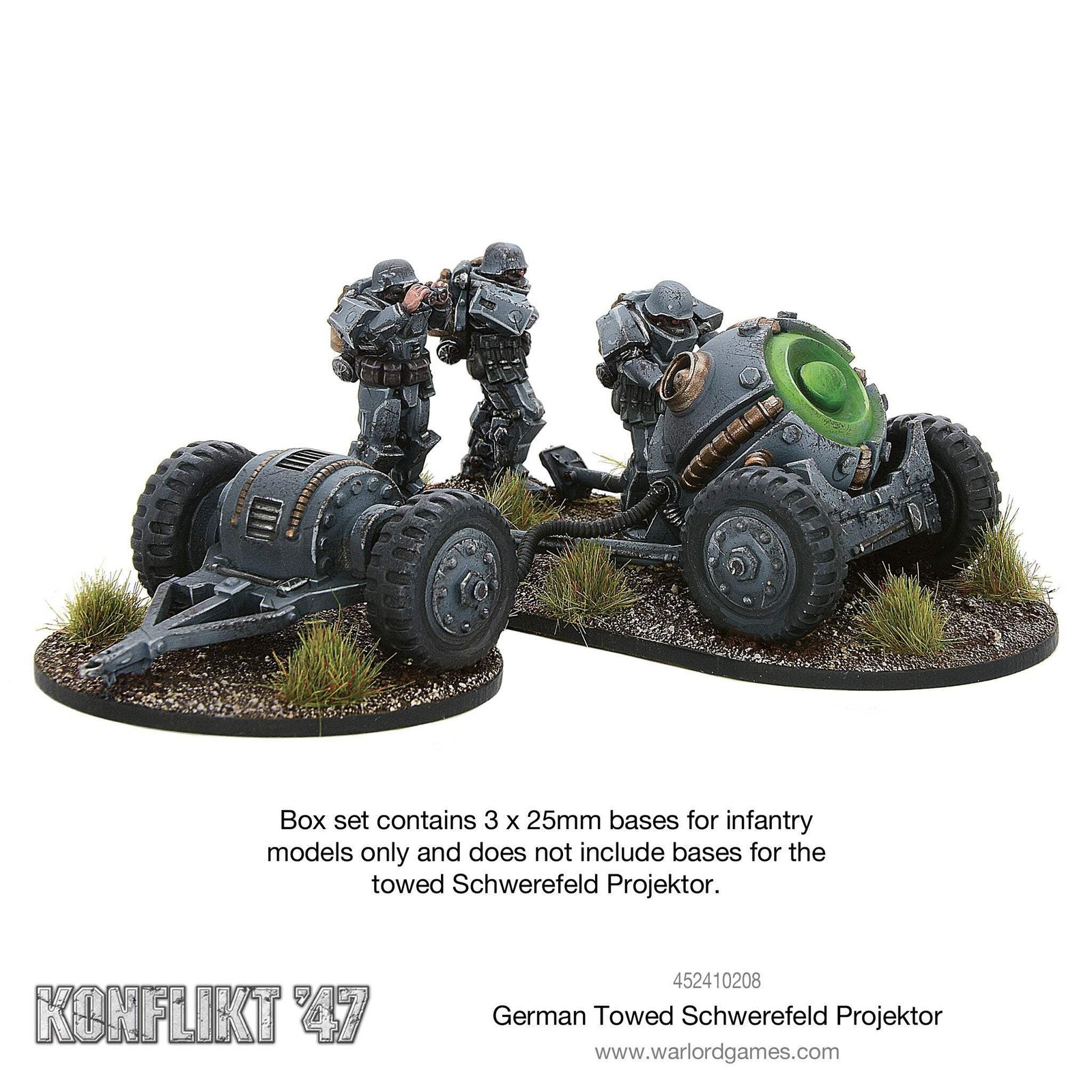Konflikt '47 - German Towed Schwerefeld Projektor - Warlord Games NEW