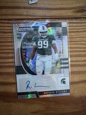 2020 Panini Prizm Draft Picks  Raequan Williams #252 Silver Hyper  /75 (AU, RC)