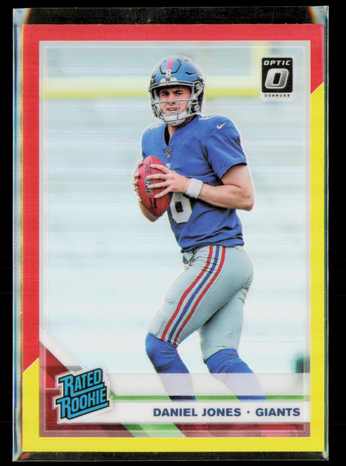 2019 Donruss Optic Daniel Jones Red and Yellow #154