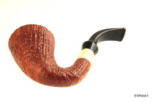 Pfeife Brebbia First Calabash Natur sandgestrahlt - 9mm filter - Picture 6 of 7