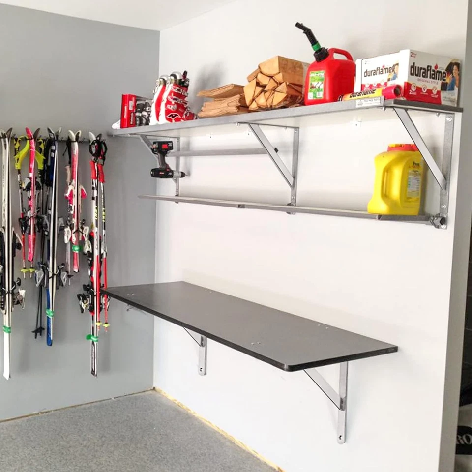 Soportes de soporte de estante de acero inoxidable fuertes de 20" - Imagen 4 de 4