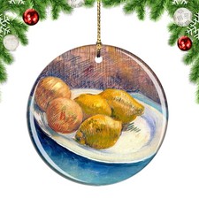 Van Gogh Still Life With Lemons On A Pla Christmas ornament city travel souvenir