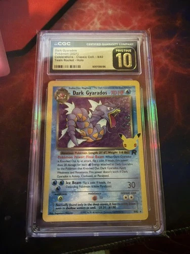 2021 Pokemon SWSH Celebrations Dark Gyarados Classic #8/82 CGC 10 Pristine