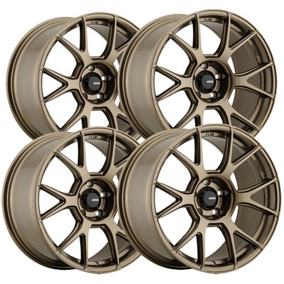 (Set of 4) Konig Ampliform 17x8 5x100 +40mm Bronze Wheels Rims 17'' Inch