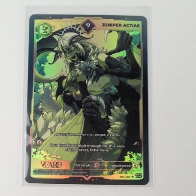 Gamersupps Vcard TCG Awakened Worlds Juniper Actias Holo 9 1st Edition