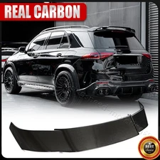 For Mercedes V167 GLE63 SUV 2021-24 REAL CARBON Fiber Rear Roof Spoiler Top Wing