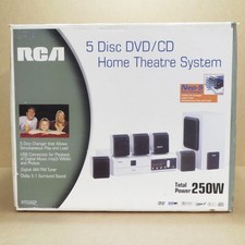 RCA RTD207 5 Disc CD/DVD Home Theater Surround Sound - Brand New Open Box