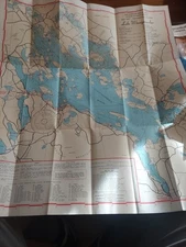 Lake Winnipesaukee 1966-67 Navigation Chart Map