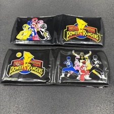 Vintage 1993 1995 Mighty Morphing Power Rangers Wallet Lot Blue Saban Saban's